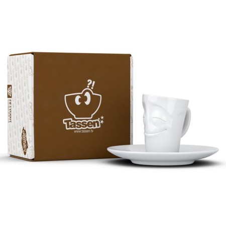 Coffee cup with a saucer TASSEN CHEERY, 80 ml, white color-2