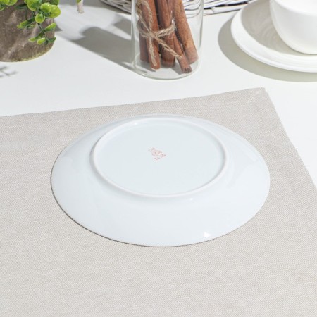 Porcelain plate "Shakherezada", D = 17.5 cm, white-2
