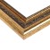Frame for paintings (mirrors) 50 x 70 x 3.3 cm, plastic, dorothy, gold