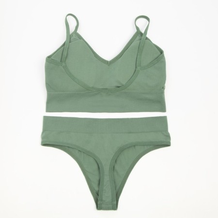 Female set (top, panties) color green, size 42-44-6