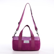 Youth bag with zipper, burgundy color
