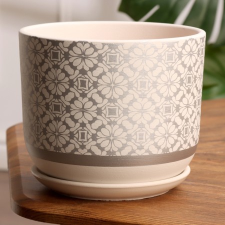 Pot Flower Hypyur White Boulers No. 3, 2.9 L, D - 18.6 cm