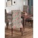 Decorative case on a chair with a back