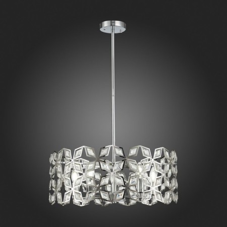 Suspension lamp ST LUCE. SL1104.103.05. CASTO. 5x60 watts, E14, 58x58x23 cm, chromium color-2