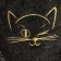 Slips for a bathhouse gray with embroidery "cat" women (26 cm inside insole)