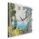 Carty clock is wall-mounted, interior "lake", silent, 30 x 40 cm