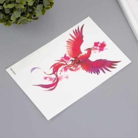 Tattoo on the body color "Phoenix. Sakura" 12x19 cm-1