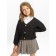 Cardigan Children's Knit, height 134 cm, black color