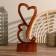 Souvenir tree "Two hearts" Brown color 30x14x3.5 cm