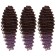 Hollywood Africolocons, 60 cm, 270 grams, dark-brown/light lilac HKB8V/T2403 color (Catherine)