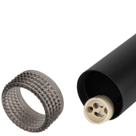 Suspended PL18 BK/GR MR16 GU10 Ceiling cylinder black, gray color is gray-3