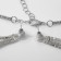 Set 2 objects: earrings, necklace "waterfall" ring, white color in silver, d = 13 cm
