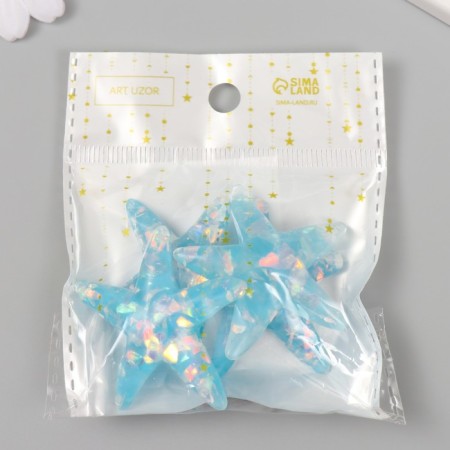 Decor for creativity Plastic "Sea Star" foil 4.8x4.7 cm-4