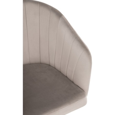 Computer chair thibault plastic/velor, black/beige 60x60x81 cm-5