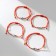 Bracelet-reinforcing “red thread” Happy Family love each other, set 4 pcs., Color silver, D = 5.5 cm