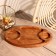 Tray wood with 3 niches 39x23.5 cm