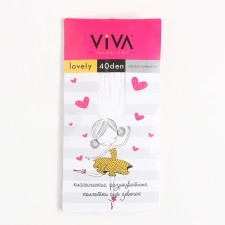 Колготки детские LOVELY 40 den, цвет белый, рост 146-152 см (10-12 лет)