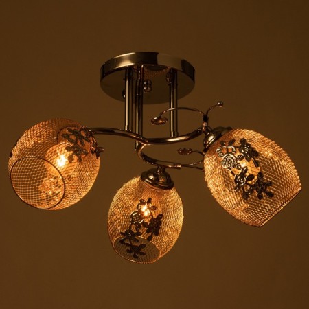 Roshel chandelier 3x60W E27 chrome 42x42x26cm.-2