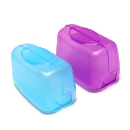 Cap - case for a toothbrush, 2 pcs, 3.8 × 2.2 × 1.8 cm, white color-5