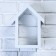 Klynoye-regiment house Malaya, 2 hooks, white, 23*17*10