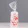 New Year's Candle-Cylinder "New Year's Patterns No. 1", 12.5x6 cm, 35 hours, 275 g, white with red