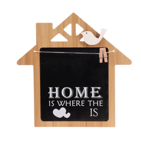 Panel MDF "Callowboard. House with a bird" with clothespins 1x28.5x29.5 cm-3