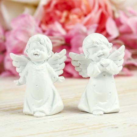 Souvenir Polystone "Snowty angel in the dress - Joy" MIX 7x5x3 cm