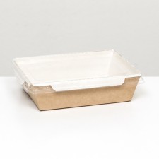 Container with a flat lid, craft, 0.5 l, 16 x 12 x 4.5 cm