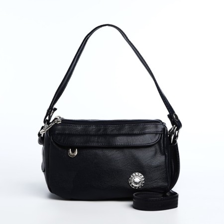 Bag Cross-Bodi with a zipper, blue color