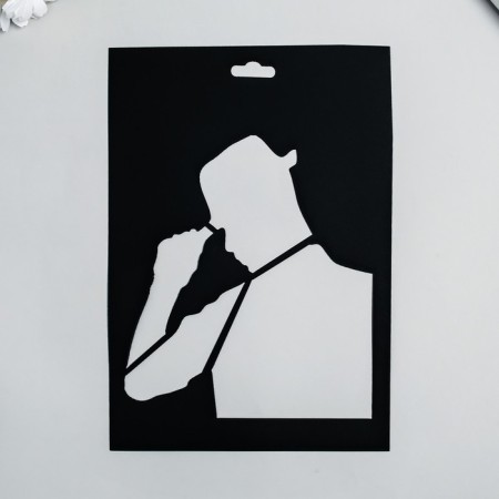 Plastic stencil "man" 20x29cm