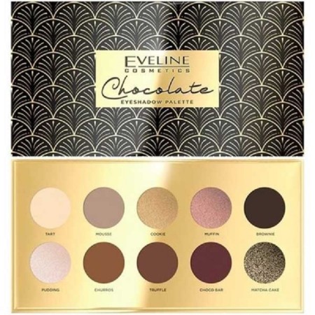 Palette Feature Eveline Chocolate Eyeshadow Palette, 10 shades, 10 g