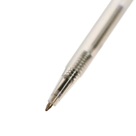 Ballic handle, automatic "mini" 0.5 mm, blue rod, transparent case, colored button, mix-2