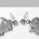 Earms enamel True love pizza, colored in silver