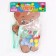 Different sorter "Bear" with pompons and tweezers, 15 x 21 cm