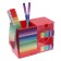 Set of desktop children's "Rainbow" (stand+2 pencil+ruler+sharpener+eraser+notebook 8 sheets)