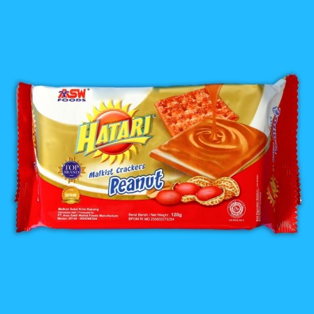 Hatari Malkist crackers with peanuts, 120 g