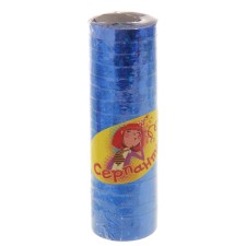 Serpentine, set of 18 coils, brilliant, with a pattern, blue color