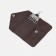 Key on the button, length 11 cm, 6 carbines, brown color