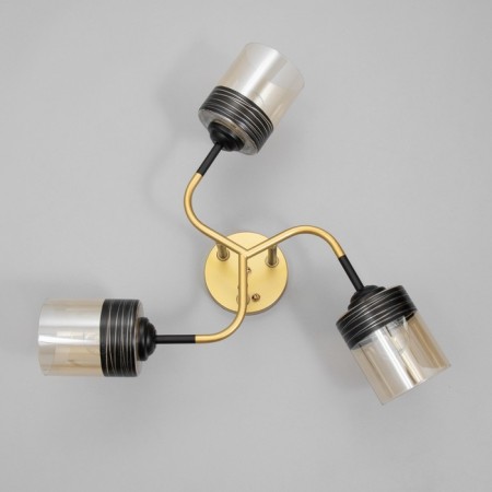Sinna chandelier 3he27 40W black and gold 50x50x27 cm Bayerlux-4