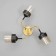 Sinna chandelier 3he27 40W black and gold 50x50x27 cm Bayerlux