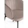 Stool on a metal frame Neil metal/velor, black/latte 58x54x80 cm