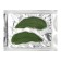 Patch hydrogel collagen for the eyes green in the shape of leaves