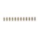 The terminal block of screw, 12 sections, 2.5-4 mm², 5 A, polyethylene, white, set of 10 pcs.