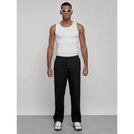 Sports male trousers, size 52, black color-6