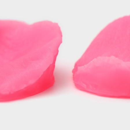 Mold Dolyana "Rose petal", silicone, 2 items, 6.7 × 6.2 cm, pink color-4
