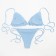 Swimsuit female separate minku color blue, size 46