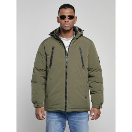 Sports male winter, size 56, khaki color-6
