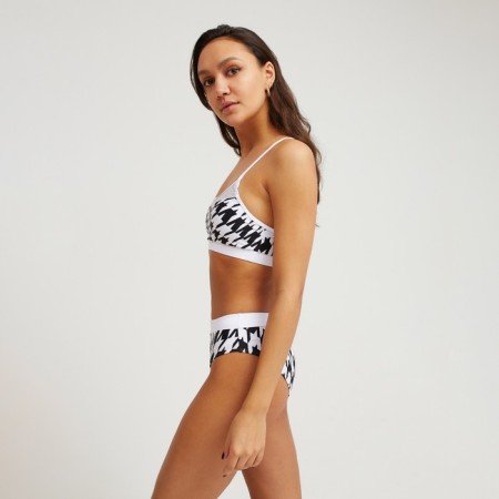 Swimsuit female separate minku color white/black, size 48-4