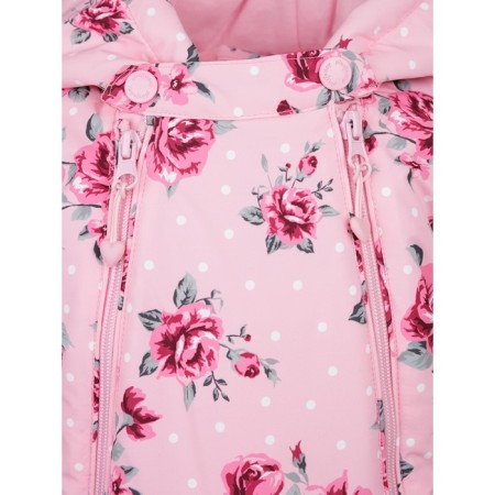 Combineson from membrane fabric for a girl, height 56-62 cm, pink color-4