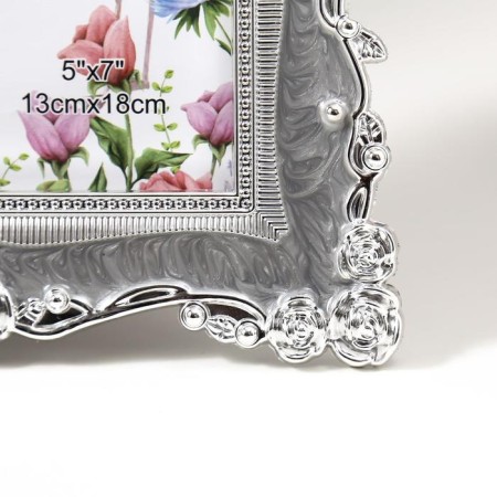 Photo frame 13x18 cm "Roses and enamel" gray 24x18.5 cm-2
